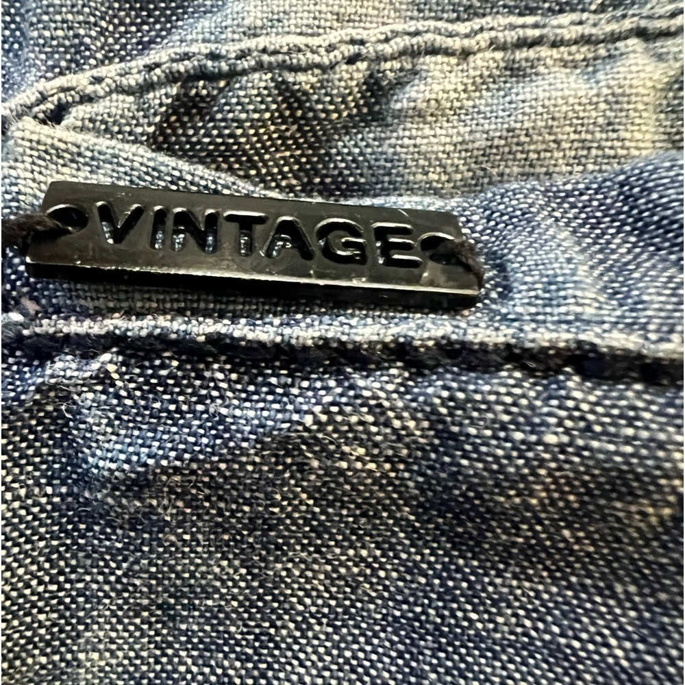 AMSTERDAM COUTURE MEN’S VINTAGE SHIRT SIZE XL SLIM   LIGHT/MEDIUM SHADED DENIM - Picture 10 of 10